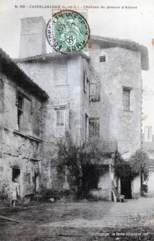 Carte postale ancienne- Château de Jeanne d'Albret à Casteljaloux